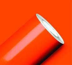 Papel Adesivo Envelopamento Vinílico Moveis Geladeira Laranja 7,5m x 50cm