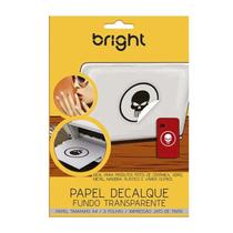 Papel Adesivo Fundo Transparente A4 Jato Tinta Bright Papel Adesivo Fundo Transparente A4 Jato Tinta Bright