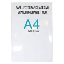 Papel Adesivo Glossy A4 80g 50 folhas