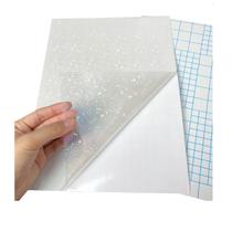 Papel Adesivo Holográfico Vinil Gliter Estrelas A4 50Fls Papel Adesivo Holográfico Vinil Gliter Estrelas A4 50Fls