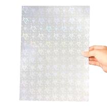 Papel Adesivo Holográfico Vinil Motivate Coração A4 Filme Transparente Pacote 50 Folhas Espelhado Papel Adesivo Holográfico Vinil Motivate Coração A4 Filme Transparente Pacote 50 Folhas Espelhado