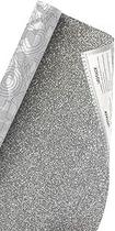 Papel Adesivo Impermeável Prata Glitter Lavavel Vinilico10m