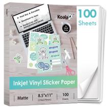 Papel adesivo Koala imprimível em vinil para impressora a jato de tinta A4 Papel adesivo Koala imprimível em vinil para impressora a jato de tinta A4
