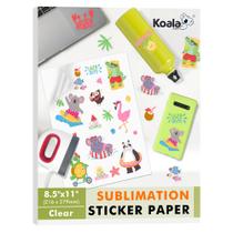 Papel adesivo Koala Sublimation 100% transparente à prova d'água