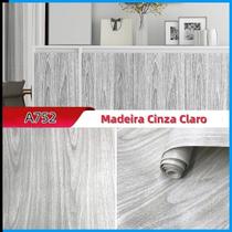 Papel Adesivo Madeira para Envelopamento 10 Metros ideal para Moveis, Parede, Sala, Quarto COR:A752quantidade:3 Rolo =