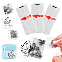 Papel adesivo para impressora térmica 57x25mm QYCHHJ - 3 rolos Papel adesivo para impressora térmica 57x25mm QYCHHJ - 3 rolos