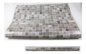 Papel Adesivo Parede Pastilha Floral Madeira Lavável 5m AM-3150-1