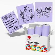 Papel adesivo Phomemo roxo para T02/M02X/M02L/Y02C/Q02 Papel adesivo Phomemo roxo para T02/M02X/M02L/Y02C/Q02