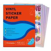 Papel adesivo Ruibytree Holographic Imprimível a Jato de Tinta 120 Folhas Papel adesivo Ruibytree Holographic Imprimível a Jato de Tinta 120 Folhas