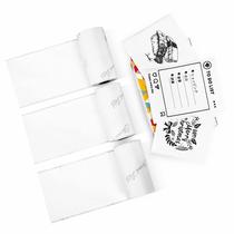 Papel adesivo térmico Phomemo branco 50mm para T02/M02/M04AS Papel adesivo térmico Phomemo branco 50mm para T02/M02/M04AS