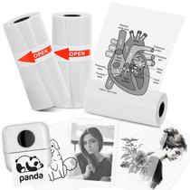 Papel adesivo térmico sem tinta, 3 rolos para mini impressora Papel adesivo térmico sem tinta, 3 rolos para mini impressora