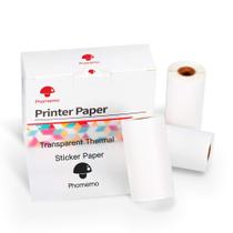 Papel adesivo térmico transparente para Phomemo M02/M02 Pro/M0