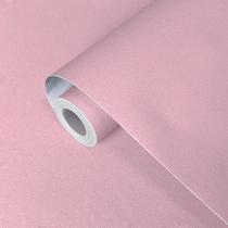 Papel Adesivo Texturizado Casca Rosa Claro Lavavel Para Decoração de Ambientes 500cmX60cm