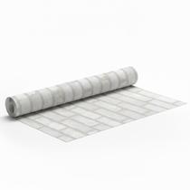 Papel Adesivo Tijolinho Branco 45cmx10m Efeito Realista e Antimofo Papel Adesivo Tijolinho Branco 45cmx10m Efeito Realista e Antimofo