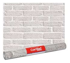 Papel Adesivo Tijolo Branco 45x6m Con-tact