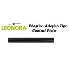Papel Adesivo Tipo Contact Rolo 45cm x 10m Preto - LEONORA