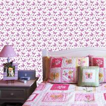 Papel Adesivo Vinil Borboletas Roxas com fundo Branco - PPTE04