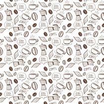Papel Adesivo Vinil tipos de Café para cozinha - Fosco