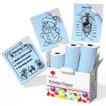 Papel Adhesivo Térmico Phomemo Azul para T02/M02X/M02L/Y02C/Q02 Papel Adhesivo Térmico Phomemo Azul para T02/M02X/M02L/Y02C/Q02