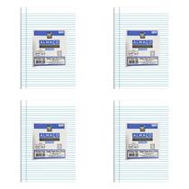 Papel almaço 56g 200x275mm com 16 folhas kit com 4 unidades