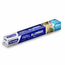 Papel Alumínio 45cm X 65m Bobina Rolo Grande Para Alimentos