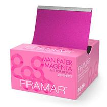 Papel Alumínio Framar Magenta para Mechas - 500 Folhas