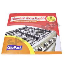 Papel Alumínio Giopack Forra Fogão 27Cm X 27Cm 8 Un