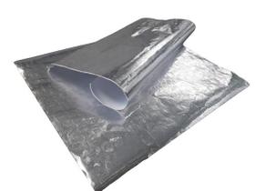 Papel aluminio laminado impermeavel lanche hamburguer 38x40 Papel aluminio laminado impermeavel lanche hamburguer 38x40