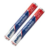 Papel Alumínio Pratsy 30cm x 7,5m Kit 2 Rolos Forno Airfryer Papel Alumínio Pratsy 30cm x 7,5m Kit 2 Rolos Forno Airfryer
