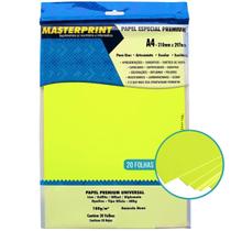 Papel amarelo neon 180g a4 20 fls Papel amarelo neon 180g a4 20 fls