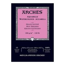 Papel Aquarela Arches Satinado 300g 14,8x21cm 12 Folhas Papel Aquarela Arches Satinado 300g 14,8x21cm 12 Folhas