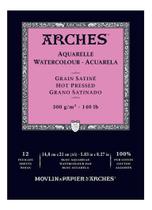 Papel Aquarela Arches Satinado 300g 14,8x21cm 12 Folhas Papel Aquarela Arches Satinado 300g 14,8x21cm 12 Folhas