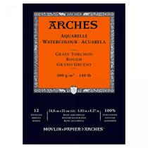 Papel Aquarela Arches Torchon 14,8x21cm 300g/m² Papel Aquarela Arches Torchon 14,8x21cm 300g/m²