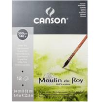 Papel Aquarela Canson Moulin Du Roy 24x32cm Tf