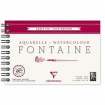 Papel Aquarela Clairefontaine Fontaine Cold Pressed 12x18cm 300g