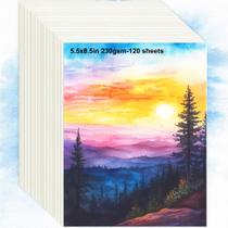 Papel aquarela XWT 120 folhas 14x22 cm 230gsm prensado a frio