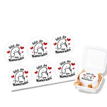 Papel Arroz comestível para mini bolo bento cake 9,5 Cm Redondo festa comemoração surpresa feliz dia dos namorados