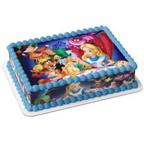 Papel arroz e faixa comestível para bolo feliz aniversário festinha comemoração alice Papel arroz e faixa comestível para bolo feliz aniversário festinha comemoração alice