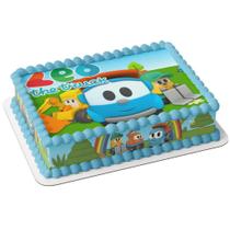Papel arroz e faixa para bolo festa aniversário léo o caminhão - Catias Cakes