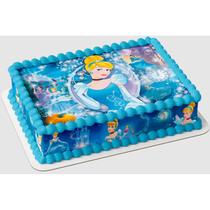Papel arroz e faixa para bolo festa aniversário princesa Cinde rela Papel arroz e faixa para bolo festa aniversário princesa Cinde rela