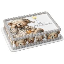 Papel arroz e faixa para bolo festa chá de bebê ursinho lindo Papel arroz e faixa para bolo festa chá de bebê ursinho lindo