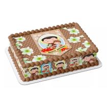 Papel arroz e faixa para bolo festa comemoração aniversário santinho santo Antônio