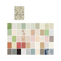 Papel Artesanal Com Padrão Floral Vintage, 100 Folhas, Decorativo E Escrevível Para Diário E