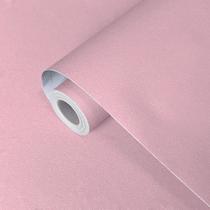 Papel Auto Adesivo Móveis PVC Impermeavel Casca Rosa Claro 5M x 60cm