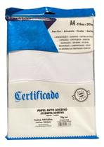 Papel Autoadesivo 70g Etiqueta Adesiva A4 100 Folhas Cor Bra Branco Papel Autoadesivo 70g Etiqueta Adesiva A4 100 Folhas Cor Bra Branco