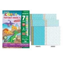 Papel Bloco Ecocores Textura Visual 4 7 Cores 3 Estampas 180g 36 folhas Frente e Verso Novaprint Papel Bloco Ecocores Textura Visual 4 7 Cores 3 Estampas 180g 36 folhas Frente e Verso Novaprint