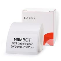Papel branco do Label Maker Tape NIIMBOT para etiquetas B3S B21 230 Papel branco do Label Maker Tape NIIMBOT para etiquetas B3S B21 230