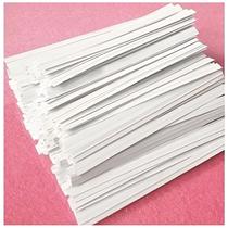 Papel branco Twist Ties Easytle 500 unidades para sacos Bread Wire