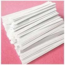 Papel branco Twist Ties Easytle 600 unidades de 5 cm para bolsas e chá