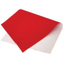 Papel Camurça 40X60CM Vermelho - Pacote com 25 Folhas